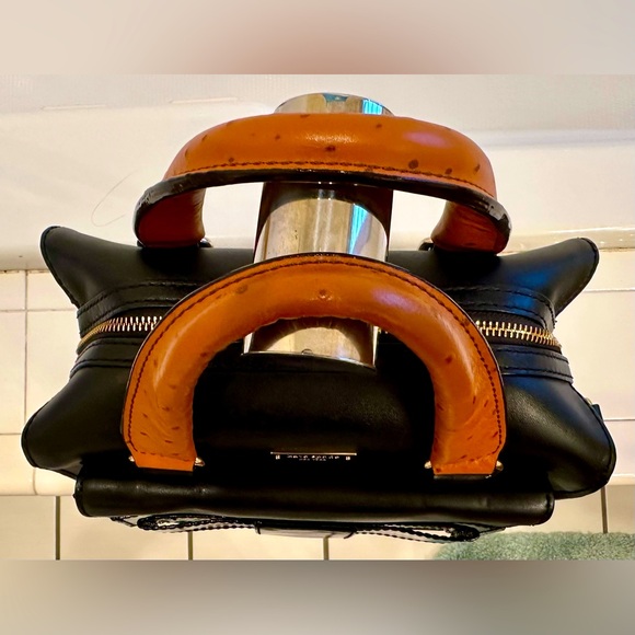 Kate Spade♠️! Kennedy/leather/black/tan/With a Bow - Picture 4 of 16